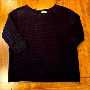 Wilfred silk and cashmere blend 3/4 sleeve sweater